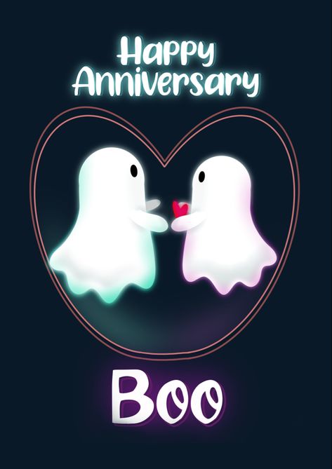 Spooky Anniversary Ideas, Happy Anniversary Wholesome, Spooky Anniversary Photos, Halloween Anniversary Cards, Happy Anniversary Funny, Halloween Anniversary, Happy Anniversary To My Husband, Anniversary Quotes For Couple, Anniversary Pics