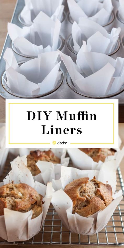 How To Make Muffin Liners out of Parchment Paper | Kitchn Diy Muffin Liners, Homemade Cafe, Jumbo Muffins, Muffin Tin Recipes, Muffin Liners, Bread Machine Recipes, Easy Bread Recipes, Baking Cupcakes, Bread Recipes Homemade