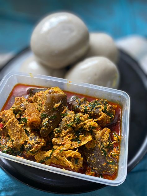 Solid meal Ogbono Soup, Egusi Soup Recipes, Naija Food, Swallow Food, Nigerian Foods, Egusi Soup, Nigerian Dishes, Uni Meals, Black And Gold Invitations