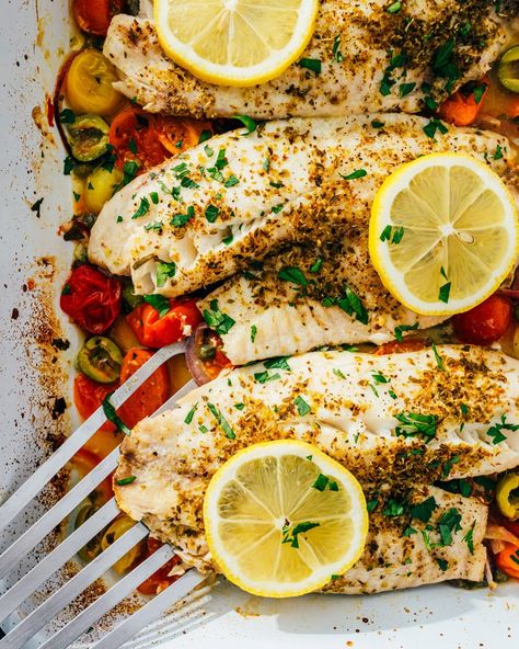 Easy Baked Fish – A Couple Cooks Fennel And Orange Salad, Fish Recipes Baked, A Couple Cooks, Baked Fish Recipes, Fish Dinner Recipes, Easy Fish Recipes, Couple Cooking, Fish Dinner, Healthy Fish