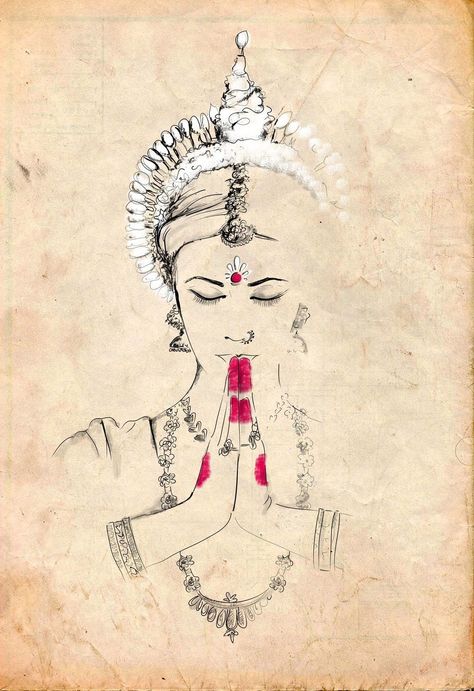 Arte Yoga, Indian Illustration, Indian Classical Dance, Dance Paintings, Indian Folk Art, Indian Paintings, Indian Art Paintings, Art Et Illustration, Pencil Art Drawings