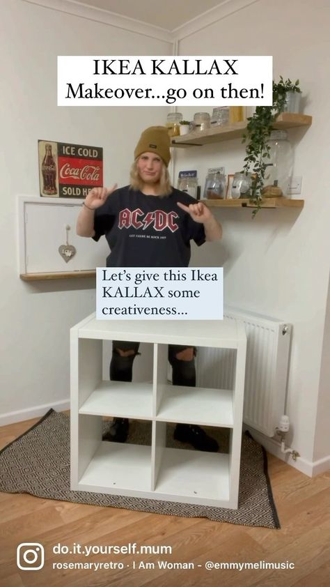 DIY Mum - Kayleigh Sherbourne | We all love an IKEA KALLAX makeover…so much so I have commission pieces coming out my ears. Here’s a video of all my favourites I’ve done… | Instagram 2x2 Kallax Hack, Ikea Kallax With Legs, Kallax Sofa Table, Ikea Kallax 5x5 Ideas, Ikea Kallax Tv Unit, Kallax Alcove Hack, Ikea Kallax 2x2 Hack, Kallax Kitchen Hack, Kallax 16 Cube Ideas