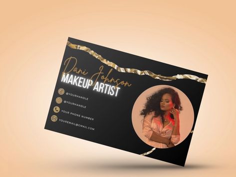 Makeup Artist Business Card Design by Sherelle Timothy on Dribbble Make Up Artist Visiting Cards Design, Makeup Artist Visiting Card Design, Artist Visiting Card Design, Makeup Artist Visiting Card, Artist Visiting Card, Makeup Artist Business Cards Design, Tattoo Artist Business Cards, Artist Business Cards Design, Visiting Cards Design