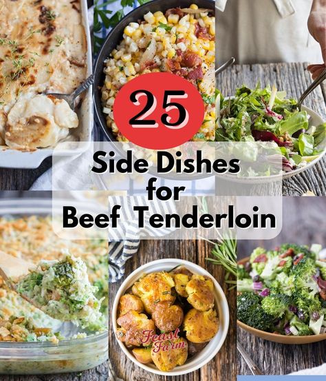 25 Christmas Dinner Side Dishes for Beef Tenderloin Sage Dressing, Wilted Lettuce Salad, Christmas Dinner Side Dishes, Southern Cornbread Recipe, Pasta Side Dish, Christmas Dinner Sides, Beef Snacks, Dressing Recipes Thanksgiving, Wedding Sides