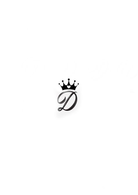 D With Crown Tattoo, Princess Crown Tattoo, Crown Neck Tattoo, Letter D Tattoo, Kiss Tattoos, Camera Tattoos, Cuff Tattoo, Simple Tattoos For Women, Crazy Tattoos