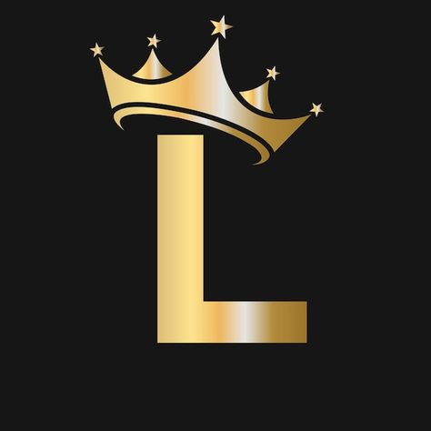 Letter l crown logo crown logo on letter... | Premium Vector #Freepik #vector #crown #queen-crown #king-crown #king Acid Wallpaper, L Names, Image King, Salon Logo Design, Alphabet Photos, Initials Logo Design, Beautiful Love Images, Iphone Wallpaper Landscape, Photoshop Design Ideas