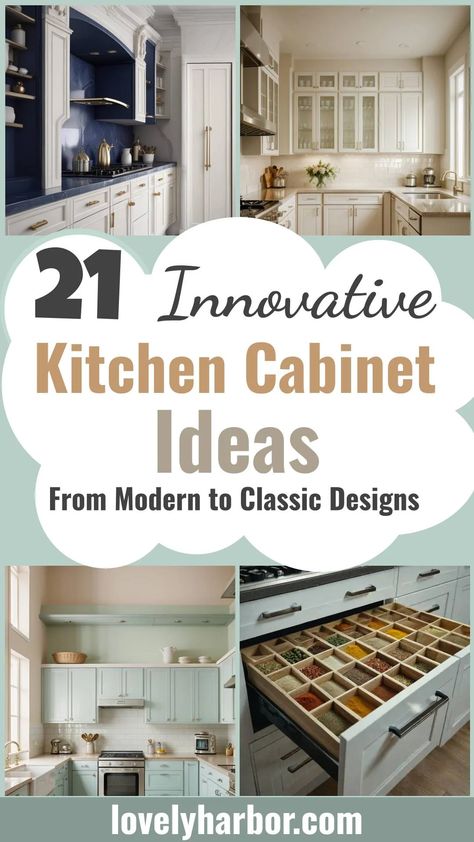 21 Inspiring Kitchen Cabinet Ideas: From Modern to Classic Designs 2 Interior Design Kitchen Cabinets, Kitchen Cabinet Ideas For Small Kitchens, Modern Minimalist Kitchen Ideas, Kitchen Cupboard Layout, Kitchen Must Haves When Building, Scullery Ideas Layout, Kitchen Cabinet Layout Ideas, Functional Kitchen Cabinets, Kitchen Cabinet Storage Ideas