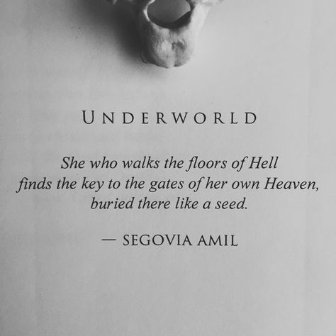 "She who walks the floors of Hell finds the key to the gates of her own Heaven" -Segovia Amil Hades Und Persephone, Segovia Amil, Persephone Hades, Persephone And Hades, Hades Persephone, Hades And Persephone, The Underworld, Piece Of Paper, Poem Quotes