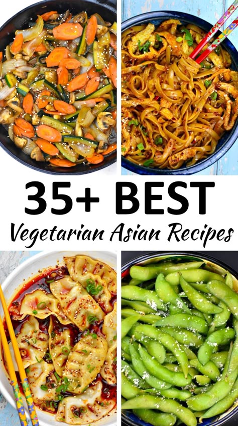 Vegan Singapore Recipes, Meatless Asian Recipes, Asian Meal Plan, Asian Appetizers Vegetarian, Easy Chinese Food Recipes Vegetarian, Thai Food Recipes Vegetarian, Easy Asian Recipes Vegetarian, Asian Food Vegetarian, Thai Vegan Recipes