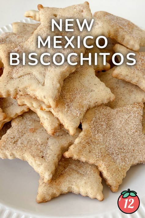 Easy Biscochitos Recipe, Spanish Baking, Mexican Cookies Recipes, Christmas Holiday Cookies, Cinnamon Cookies Recipes, Wine Ingredients, Mexican Cookies, Anise Cookies, Favorite Holiday Desserts