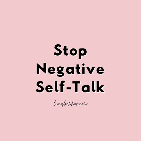 Find ideas and inspiration to stop negative self-talk, improve mental health and self-care and become your own best friend. Stopping negative thoughts and rewriting negative mindsets is the fastest way to upgrade your life and mind Challenge Negative Self Talk, Stop Negative Self Talk Quotes, No More Negative Self Talk, Work Balance Aesthetic, No Negative Self Talk, No Negative Thoughts, Negative Thoughts Quotes Motivation, Positive Self Talk Aesthetic, Stop Being Negative Quotes