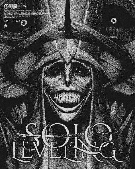 Solo Leveling Poster, Night Of The Dead, Berserk Anime 1997, Edit Poster, Graphic Design Style, Anime Recommendations, Graphic Poster Art, Movie Posters Design, Solo Leveling