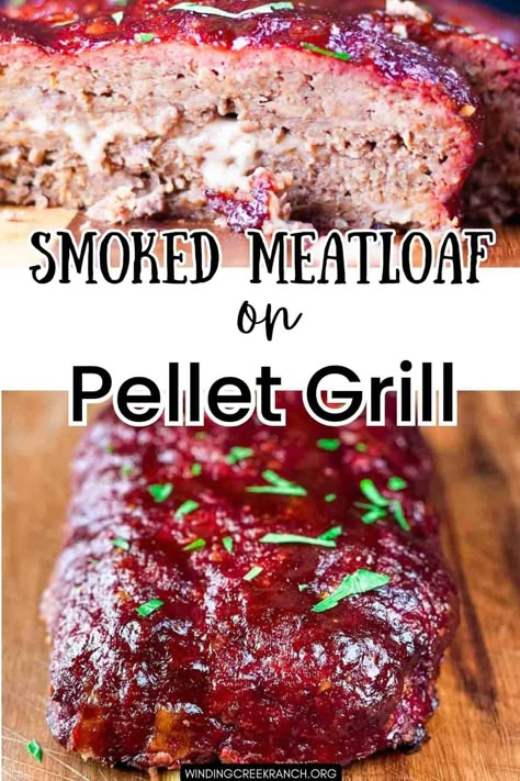 Smoked Meatloaf on Pit Boss Pellet Grill Meatloaf On The Pellet Grill, Pit Boss Smoked Meatloaf, Treager Meatloaf Recipe, Meatloaf On The Smoker, Pellet Grill Meatloaf Recipes, Traeger Meatloaf Recipes, Smoker Meatloaf Recipes, Meatloaf On Smoker, Smoked Meatloaf Recipes