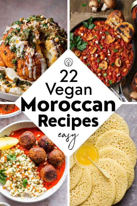 From spiced lentils to couscous salad, wraps, and shakshuka — you’ll love these flavorful vegan Moroccan recipes! Try these crowd-pleasing sweet and savory ideas for the whole family. Whole Food Vegan Recipes, Vegan Plate, Spiced Lentils, Moroccan Recipes, Moroccan Dishes, Salad Wraps, Couscous Salad, Tasty Vegetarian Recipes, Moroccan Food