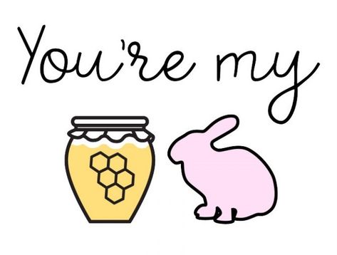 Happy Anniversary! You're my honey bunny! (08/14/19) #Love Valentines Drawings, Relationship Drawings, Valentine Drawing, I Love You Honey, Hang Tag Design, Hunny Bunny, Cutest Cat, Honey Bunny, L Love You