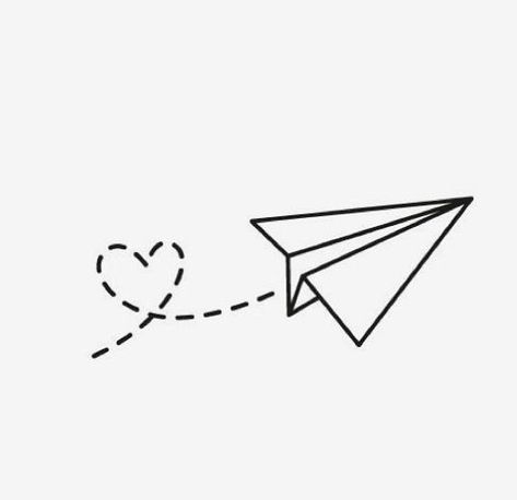 Бумажный самолет Sia Drawing, Paper Airplane Drawing, Paper Airplane Tattoos, Airplane Sketch, Paper Plane Tattoo, Origami Plane, Plane Drawing, Origami Tattoo, Plane Tattoo