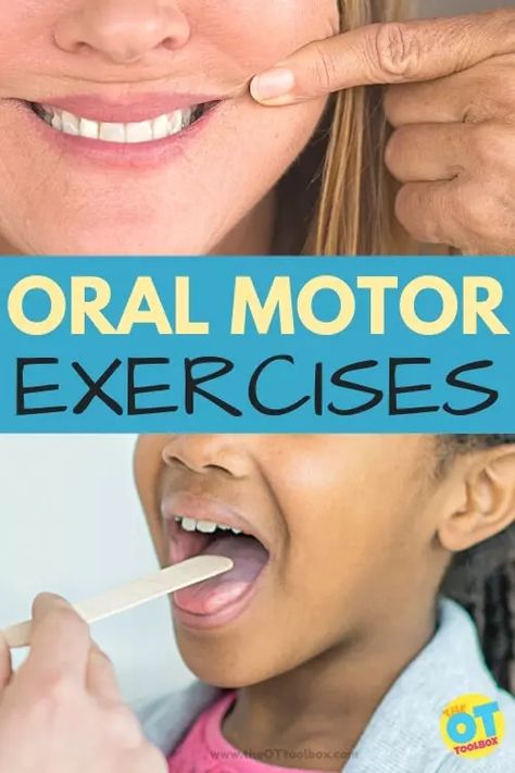 Oral Motor Exercises - The OT Toolbox Oral Motor Activities, Myofunctional Therapy, Pencil Control, Therapy Ball, Feeding Therapy, Occupational Therapy Activities, Pediatric Occupational Therapy, Executive Functioning Skills, Oral Motor