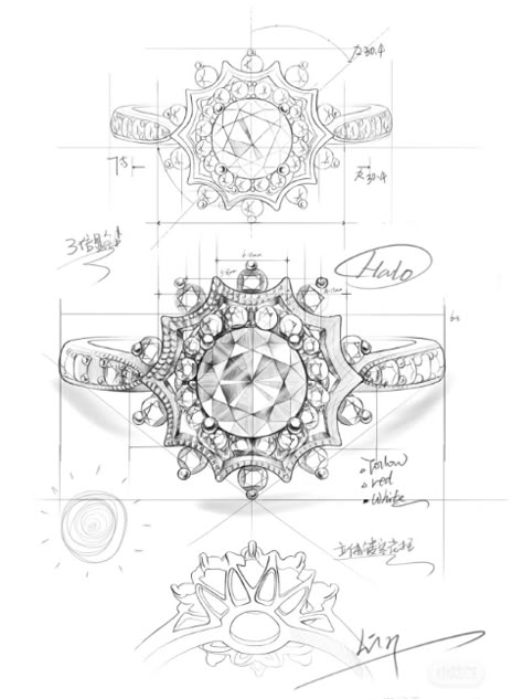 Jewelery Sketch Jewelry Drawing, Brooch Design Sketch, 2d Jewelry Design, Jewelry Sketches Design, Design Jewelry Drawing, 3d Ring Sketch, Jewelry Design Sketch Drawings, Cad Design Jewelry, Jewerly Designs Sketches