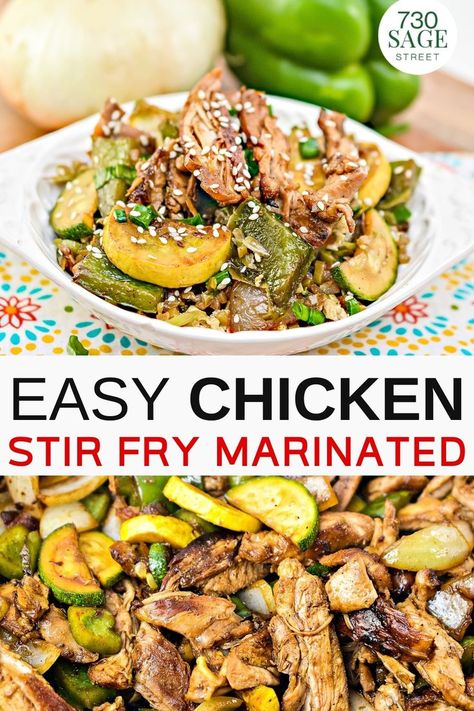 Chicken Stir Fry Marinade, Stir Fry Marinade, Fried Chicken Marinade, Chicken Thigh Stir Fry, Chicken Stir Fry Sauce, Asian Marinade For Chicken, Vegetable Marinade, Chicken Thigh Marinade, Easy Chicken Stir Fry