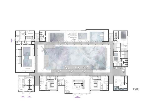 Spa & Wellness Club – B² Architecture Spa Plan, Wellness Architecture, Wellness Center Design, Small Pool Houses, Resort Design Plan, Hadid Architecture, Zaha Hadid Architecture, Architecture Design Process, Sport Center