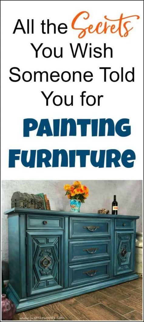 If you are just starting to paint furniture or want to know how to paint furniture, here are a few tips and secrets to furniture painting that will help you along the way. Whether you are chalk painting furniture and looking for the best furniture paint, Spray Paint Furniture, Furniture Painting Tips, How To Paint Furniture, Diy Furniture Redo, Furniture Painting Techniques, Furniture Flipping, Painted Furniture Diy, Painted Furniture Ideas, Chalk Painting