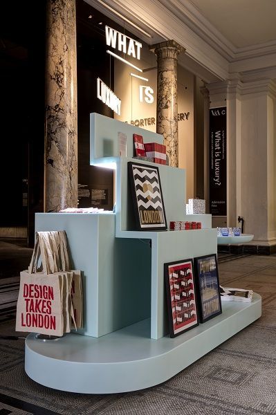 V&A pop-up store for London Design Festival - Retail Design World: Pop Up Shop Display Ideas, Pop Up Shop Display, Shop Display Ideas, متحف فني, Festival Merchandise, Retail Fixtures, Kiosk Design, London Design Festival, Design Festival