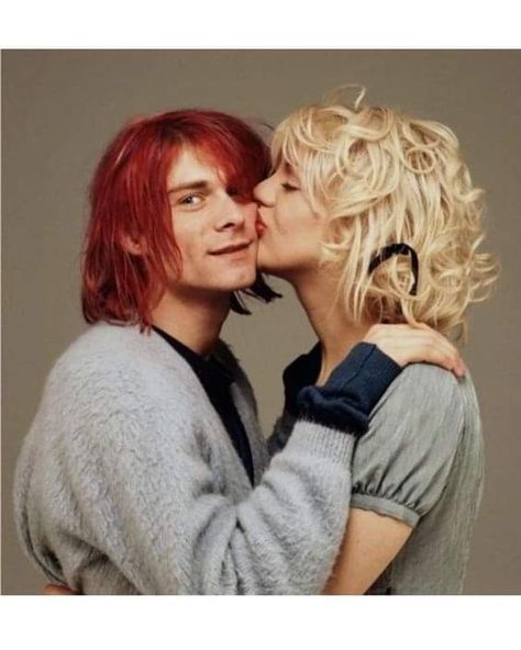 Courtney Love & Kurt Cobain Courtney Love, Two People, Kurt Cobain, Red Hair, Red, Hair