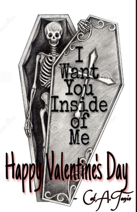 A little something I made for the occasion... #ValentinesDay ~ Cat A. Tonic @MetalCatatonic Goth Humor, Happy Anniversary To My Husband, Valentine Notes, Anti Valentines Day, Mood Off., Swag Art, Horror Movie Art, Scene Emo, Goth Aesthetic