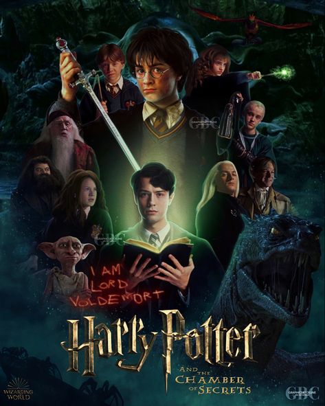 Chamber Of Secrets Poster, Hogwarts Fanart, Harry Potter Orlando, Harry Potter Ginny Weasley, Harry Potter Ron And Hermione, Harry Potter Ginny, Posters Ideas, Harry Porter, The Chamber Of Secrets