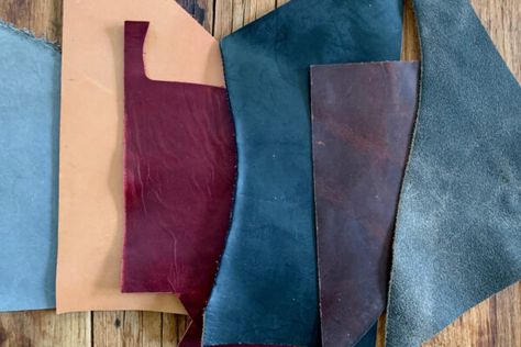 How To Sew Leather On Sewing Machine, Sewing Leather With A Sewing Machine, Suede Projects, Leather Sewing Projects, Sewing Stitches By Hand, Leather Bag Tutorial, Leather Tutorial, Leather Types, Leather Glue