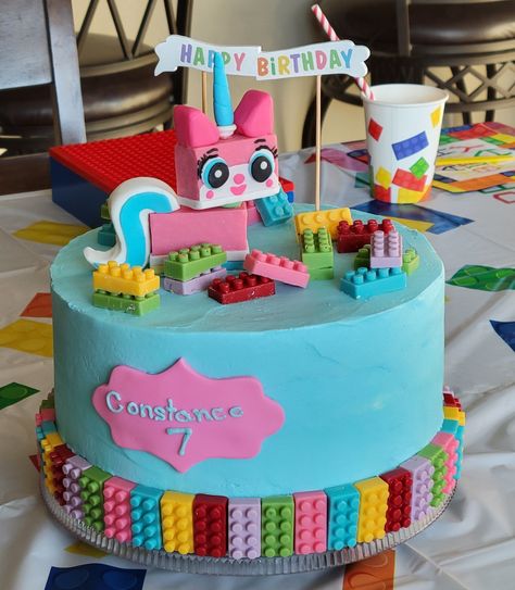 Unikitty Cake, Unikitty Lego, Lily Cake, Minecraft Birthday Cake, Lego Cake, Cakes For Women, Lego Birthday, Minecraft Birthday, Pony Party