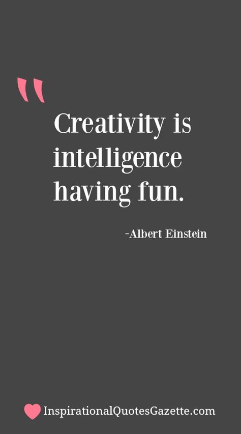 Inspirational Quote about Creativity. Visit us at InspirationalQuotesGazette.com… One Sentence Quotes, How To Believe, Creativity Quotes, Best Inspirational Quotes, Quotes Images, Quotable Quotes, Design Quotes, Albert Einstein, Business Quotes