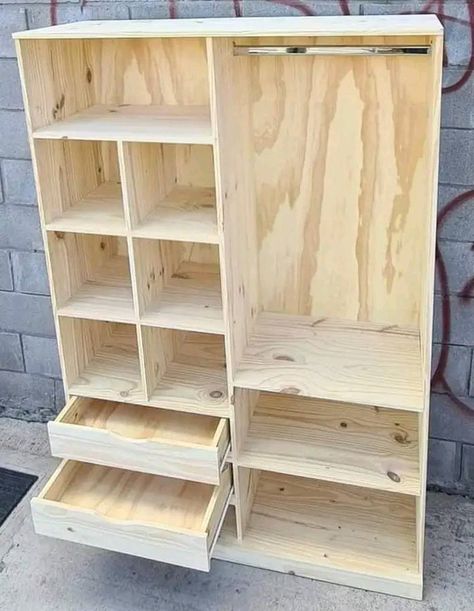 Closet Renovation, Wardrobe Interior Design, Furniture Design Wooden, Diy Storage Cabinets, Woodworking Plans Diy, Cupboard Design, Diy Closet, Beginner Woodworking Projects, Diy Furniture Table