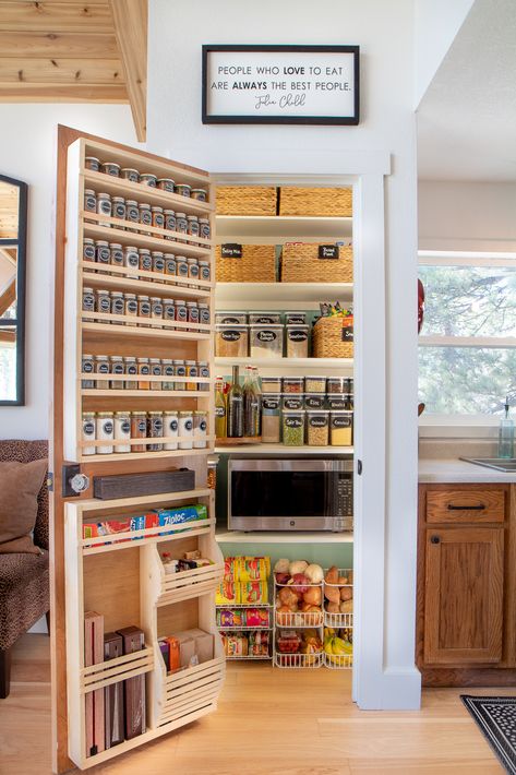 Tiny Pantry, Pantry Closet Design, Small Pantry Organization, Pantry Remodel, Pantry Makeover, Small Pantry, Pantry Closet, Kitchen Organization Pantry, Kitchen Pantry Design