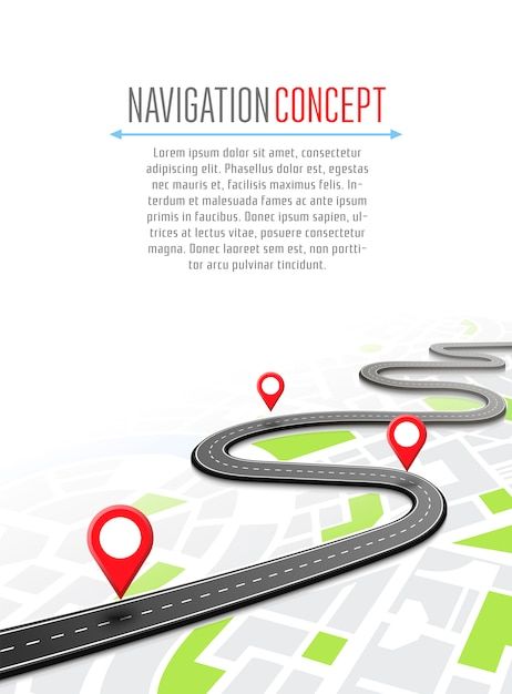 Navigation with pin pointer | Premium Vector #Freepik #vector #route-map #navigation-map #navigation #gps-navigation Illustration Map, City Maps Design, Map Marker, Earth Map, Illustration Story, Gps Navigation System, Town Map, Route Map, Business Communication