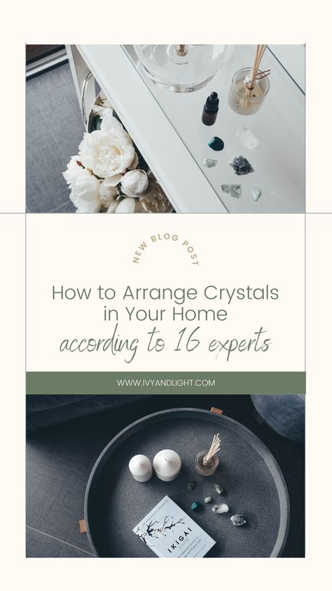 How to Arrange Crystals in Your Home, According to the Experts Wooden Wind Chimes, Himalayan Salt Crystals, Business Space, Through The Window, Crystal Grid, Energy Crystals, Energy Healing, Feng Shui, Blog Posts