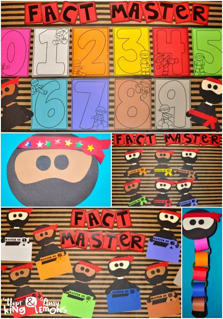 Become ninja fact masters to encourage students to learn their math facts and display student achievement through leveling up! Such a wonderful idea! Ninja Theme, Master Addition, Math Tutoring, Math Fluency, Math Magic, Math Fact Fluency, Learn Math, Subtraction Facts, Fun Math Games