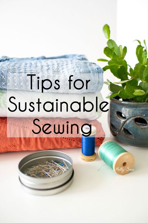 Sustainable Sewing Tips Sewing Studio Organization, Sustainable Sewing, Easy Sewing Tutorials, Sustainable Projects, No Sew Projects, Melly Sews, Sewing Spaces, Home Decor Men, Waste Recycling