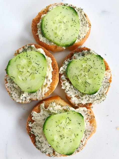 Cucumber Cream Cheese Sandwiches, Sandwich Appetizer, Cucumber Cream Cheese, Cream Cheese Sandwich, Cream Cheese Toast, Cucumber Appetizers, Cream Cheese Sandwiches, Cream Cheese Appetizer, Lean Protein Meals