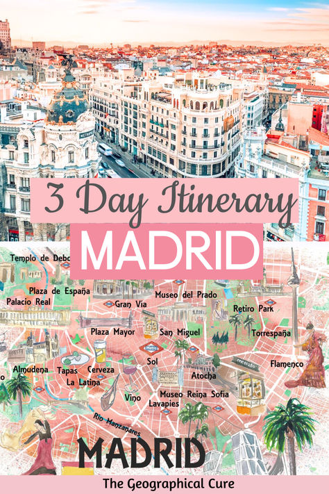 Three Days In Madrid, Madrid 3 Day Itinerary, 3 Days In Madrid Spain, 4 Days In Madrid, Madrid To Do List, South Spain Road Trip, Spain Itinerary One Week, 3 Days In Madrid, What To Do In Madrid Spain