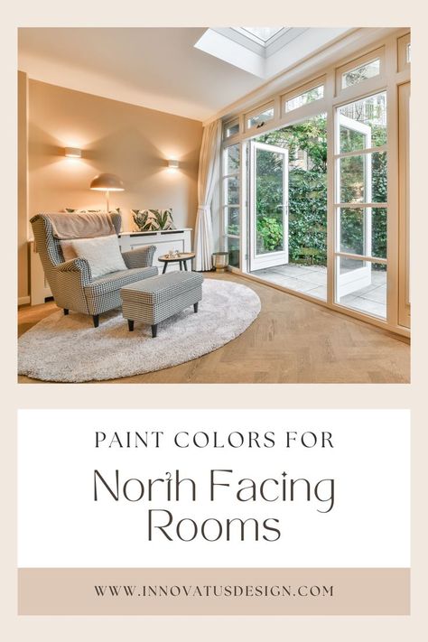 Colours To Brighten A Dark Room, Colors For North Facing Rooms, North Facing Room, North Facing Rooms, Small House Living, Paint Color Ideas, Best Paint Colors, Room Paint Colors, Interior Paint Colors