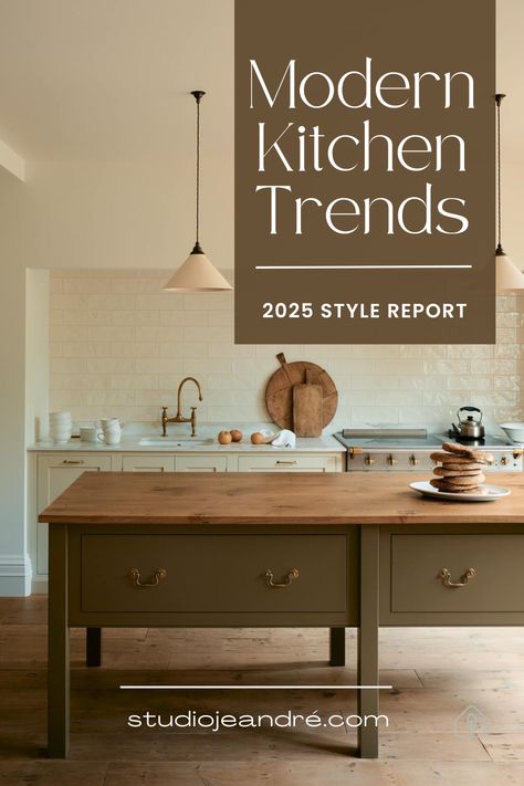 Discover the latest modern kitchen trends with our comprehensive guide, featuring stylish kitchen colour combinations, cosy kitchen inspirations, and innovative tiny kitchen ideas. Explore the serene Japandi kitchen style, timeless designs, and 2025 kitchen design trends, including unique kitchen cabinet trends and eclectic aesthetics. Elevate your space with sage green hues and find your perfect kitchen design inspiration today! Non Kitchen Kitchens, Kitchen 2025 Trends, Kitchen Design 2025, Painted Kitchen Cabinets Colors 2024, 2025 Kitchen Cabinet Trends Color, Kitchen Trends 2025 Interior Design, Mismatched Kitchen Cabinets, 2025 Kitchen Cabinet Trends, 2025 Kitchen Trends