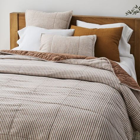 Stripe Bedding, Modern Bed Set, Box Stitch, Kids Duvet, Kids Duvet Cover, Striped Bedding, Striped Duvet, Striped Duvet Covers, Linen Sheet Sets