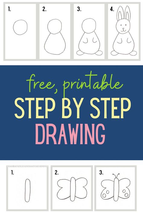 Free printable directed drawing, step by step drawing, i can draw worksheets for kids. Easy indoor printable drawing activities for kids great for rainy days, preschool, kindergarten, homeschool, and remote learning. Easy how to draw activities for kids. #directeddrawing#directeddrawingforkids#howtodrawabunny#howtodrawabutterfly#directeddrawingkindergarten#directeddrawingworksheets#artactivitiesforkids#artactivitiesforpreschoolers Preschool Drawing Activities, Preschool Drawing Ideas, Easy Directed Drawing, Fine Motor Journals, Directed Drawing Kindergarten, Learning To Draw For Kids, Drawing Activities For Kids, Draw A Butterfly, Kindergarten Drawing