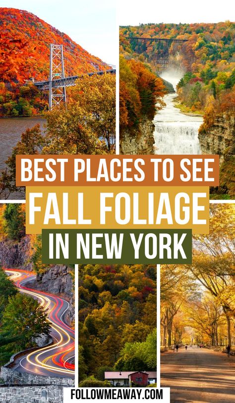 16 Best Places to see Fall Foliage in New York State | fall foliage New York | fall foliage New York State | upstate New York fall foliage | New York fall foliage trip | fall foliage in New York | New York fall trip | New York fall road trip | fall trip to New York | autumn in New York | #newyorkfalltrip #fallfoliage #fallfoliagenewyork Upstate New York Fall Foliage, Fall In Upstate New York, Fall Foilage Trip, New York Countryside, New York In Fall, Upstate New York Fall, Upstate Ny Fall, New York In October, New York In The Fall