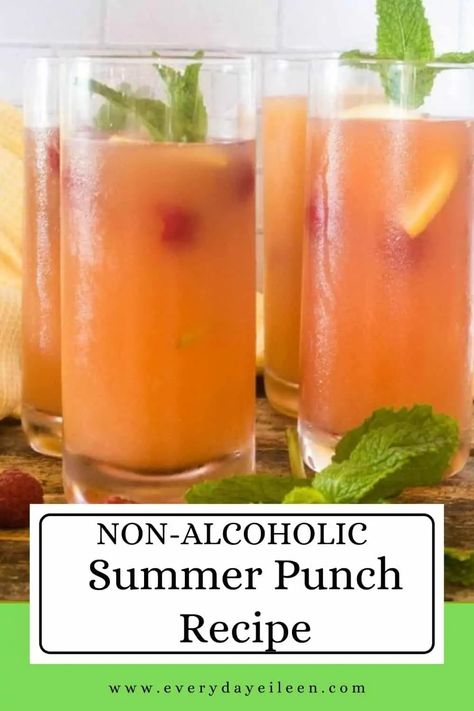 Bbq Drinks Nonalcoholic, Mothers Day Punch Recipes Nonalcoholic, Beach Drinks Nonalcoholic, Summer Alcoholic Punch Recipes, Alcoholic Fruit, Summer Punch Recipes, Fruit Drinks Alcohol, Summer Drinks Nonalcoholic, Brunch Punch