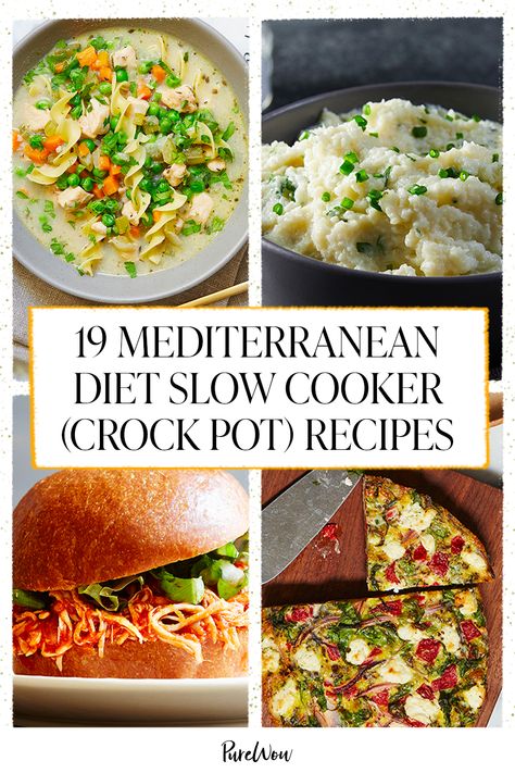 Meteranian Crock Pot Recipes, Mediterranean Diet Recipes For Crock Pot, Mediterrean Diet Crockpot Recipes, Mediteranean Diet Crockpot Recipes, Meditterean Crockpot Recipes, Make Ahead Mediterranean Diet Recipes, Medeteranian Recipes Crockpot, Crock Pot Dash Diet Recipes, Mediteranean Diet Crockpot