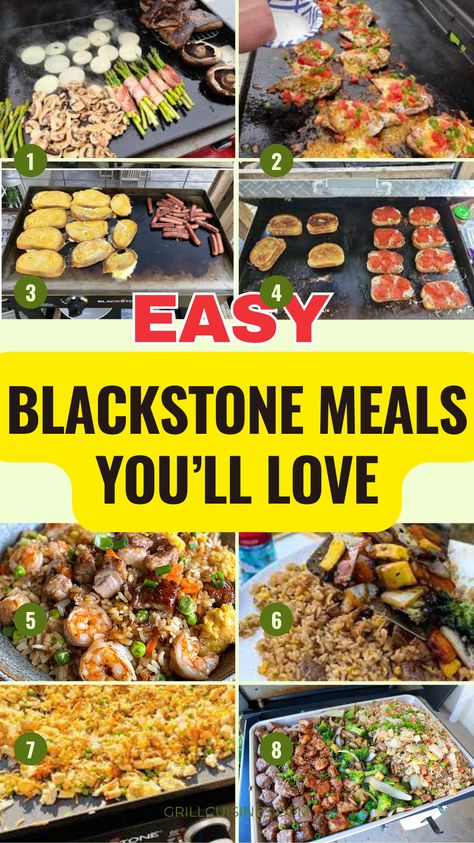 If you're new to Blackstone cooking and aren't sure where to start, try our best Blackstone griddle recipes! we have shared Blackstone Grill Recipes for Beginners. Outside Cooking Recipes, Dinner Recipes Griddle, Food To Cook On Blackstone Griddle, Food For Blackstone, Cuisinart Grill Recipes, Black Stone Family Recipes, Black Stone Party Food, What To Make On A Griddle, Foods To Cook On Blackstone