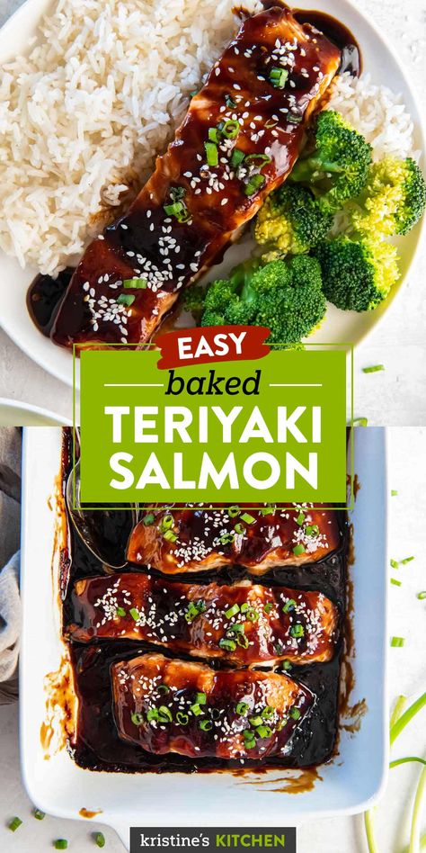 Baked Teriyaki Salmon Recipes Oven, Easy Teriyaki Salmon Baked, Teriyaki Salmon Oven Baked, Terriaki Salmon Recipe, Sockeye Salmon Recipe Baked, Teriyaki Salmon Baked, Salmon Teriyaki, Sockeye Salmon Recipe, Crockpot Salmon