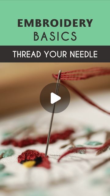 Stella Caraman on Instagram: "How to thread your needle 🪡 Wondered how I thread my needle? Here is how! 🤩 The idea is to squeeze and flatten one end of the thread between your fingers and push the needle towards the thread, not the other way around. In this video, I’m using a Cross Stitch Needle size 26 and 3 strands of thread, but it can also be done with 6 strands. 💘 What’s your method for threading the needle? 🤗 Happy Stitching! 🥰 🧵 You can find the bundle with all the heart ornaments in my Etsy shop. 🧵 Subscribe to my newsletter and receive your free PDF pattern, along with all my tips, tricks, and exclusive discounts, delivered straight to your inbox weekly. 💌 🧵 Follow my YouTube channel for more embroidery video tutorials. 🧵 Links are in my bio. • • • • • #embroiderytutoria Threading Embroidery Needle, How To Thread An Embroidery Needle, How To Thread Embroidery Needle, How To Thread, Embroidery Video, Free Pdf Pattern, Cross Stitch Needles, Embroidery Videos, Embroidery Needles